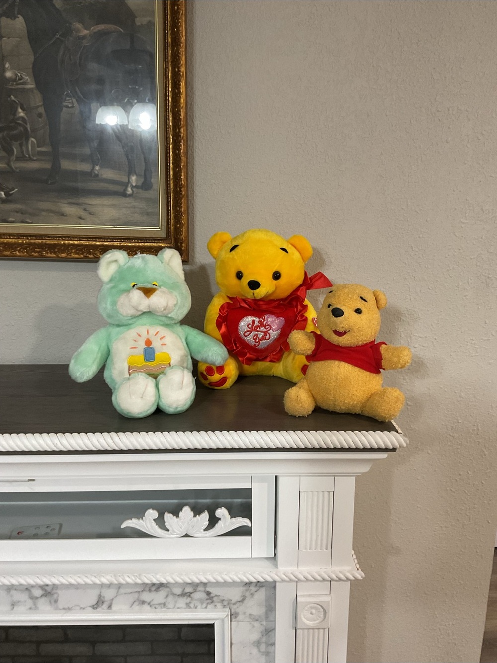 Plush Bear Toy - Yellow and Mint Plush Duo